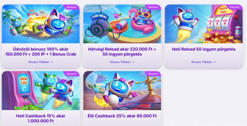 Robocat Bonuses