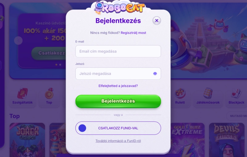 Robocat Login